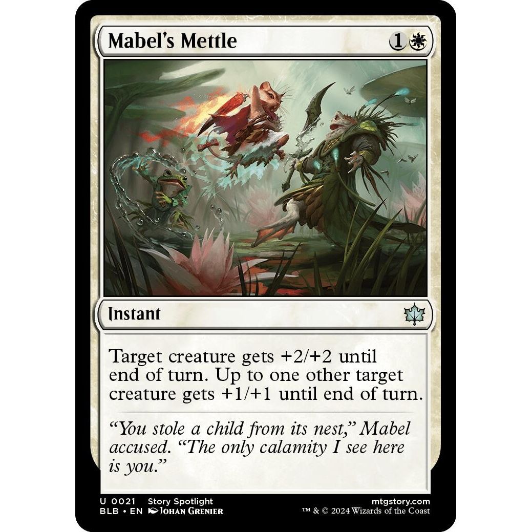 Image for Mabel's Mettle (21) (BLB) - Magic: The Gathering