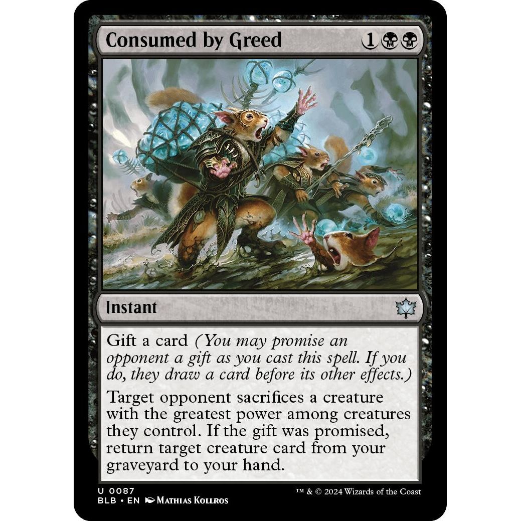 Image for Consumed by Greed (87) (BLB) - Magic: The Gathering