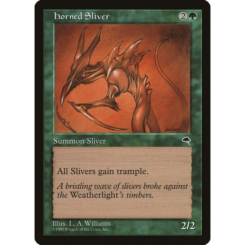 Image for Horned Sliver (234) (TMP) - Magic: The Gathering