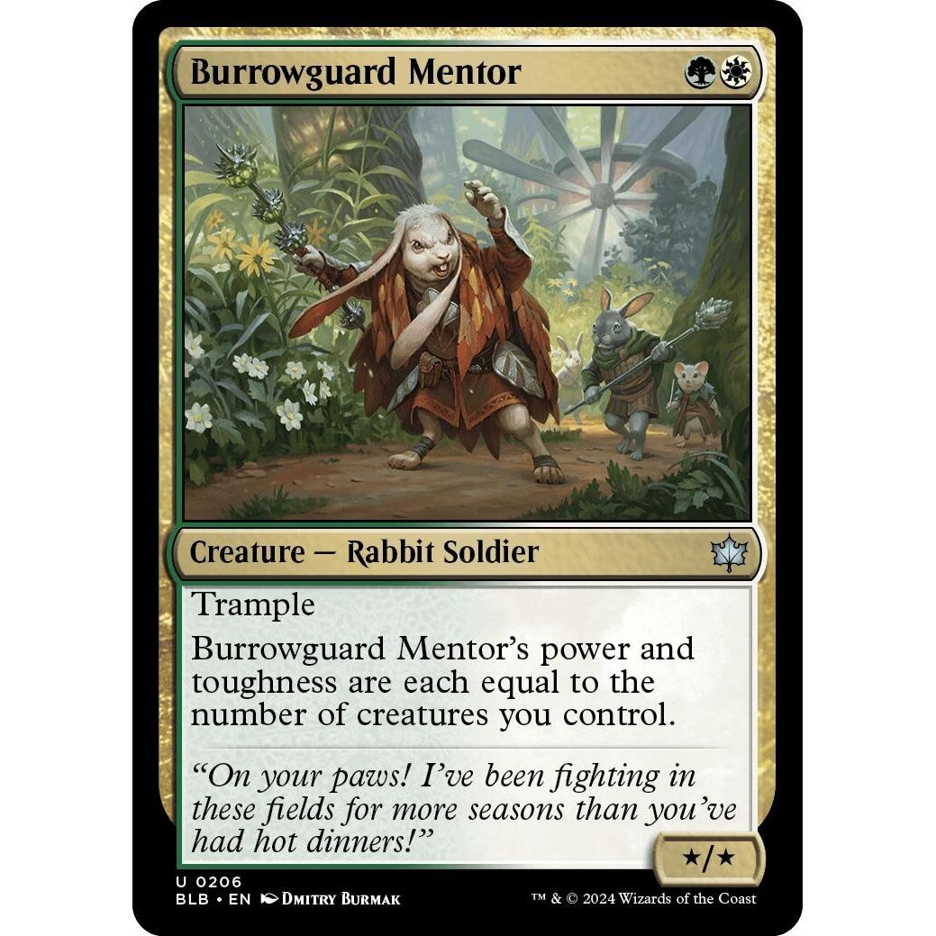Image for Burrowguard Mentor (206) (BLB) - Magic: The Gathering