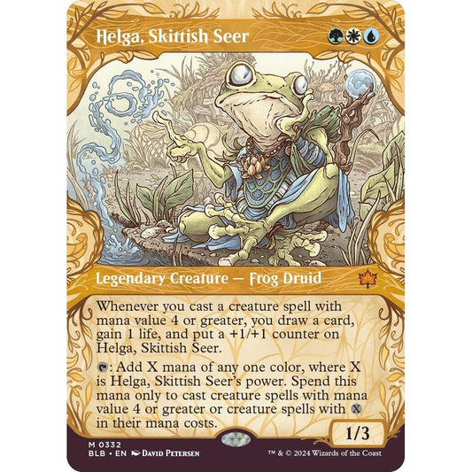Image for Helga, Skittish Seer (Showcase) (332) (BLB) - Magic: The Gathering