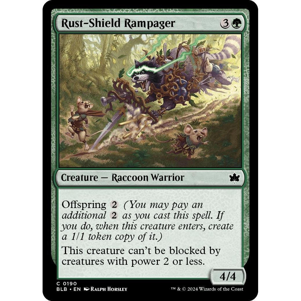 Image for Rust-Shield Rampager (190) (BLB) - Magic: The Gathering