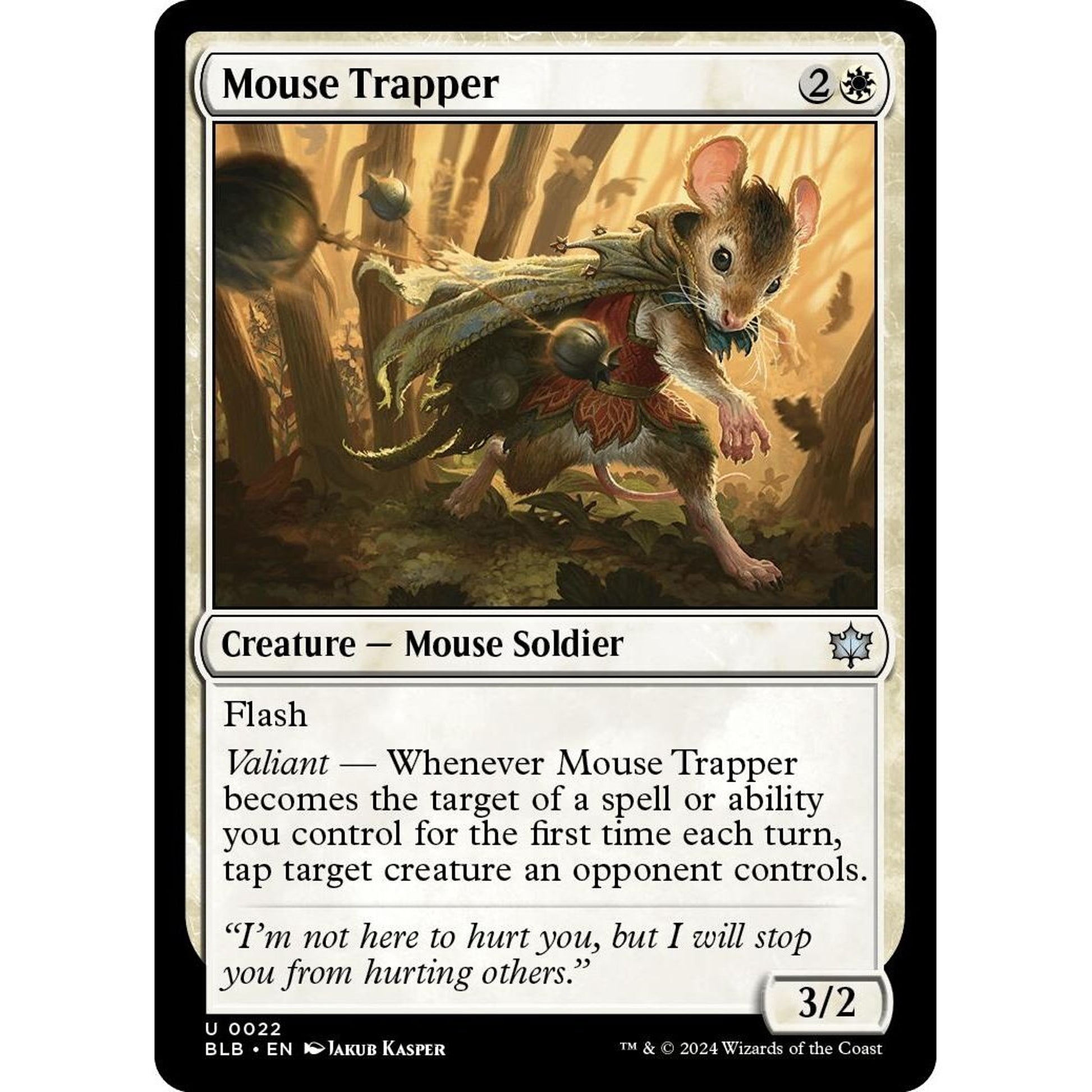 Image for Mouse Trapper (22) (BLB) - Magic: The Gathering
