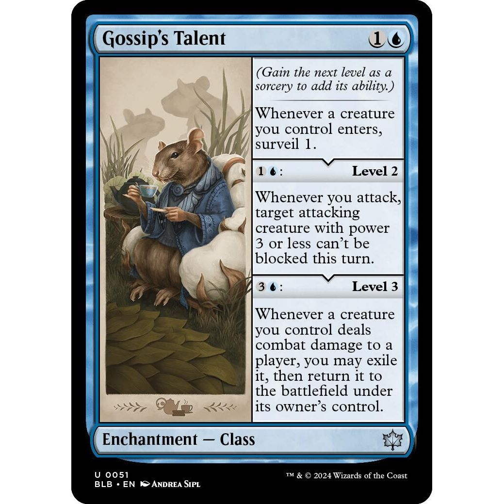 Image for Gossip's Talent (51) (BLB) - Magic: The Gathering