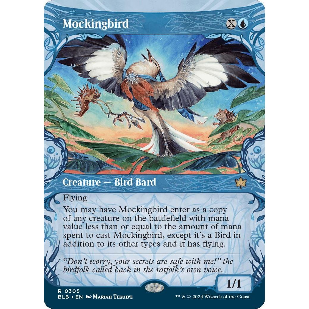 Image for Mockingbird (Showcase) (305) (BLB) - Magic: The Gathering