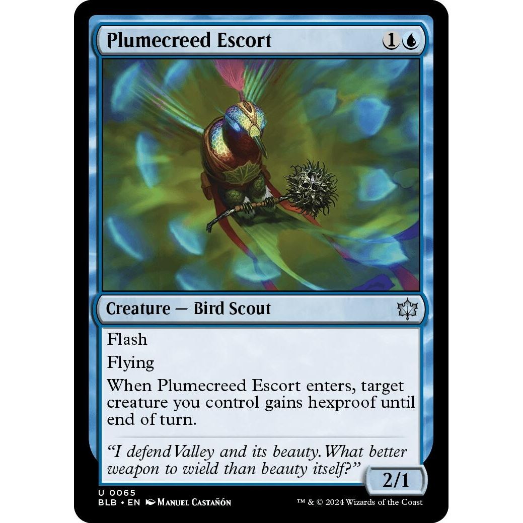 Image for Plumecreed Escort (65) (BLB) - Magic: The Gathering