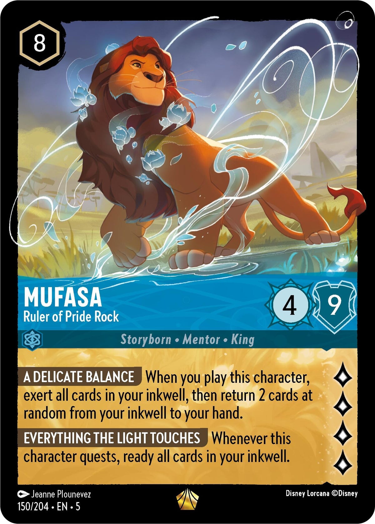 Image for Mufasa - Ruler of Pride Rock (150/204) (5) - Disney Lorcana