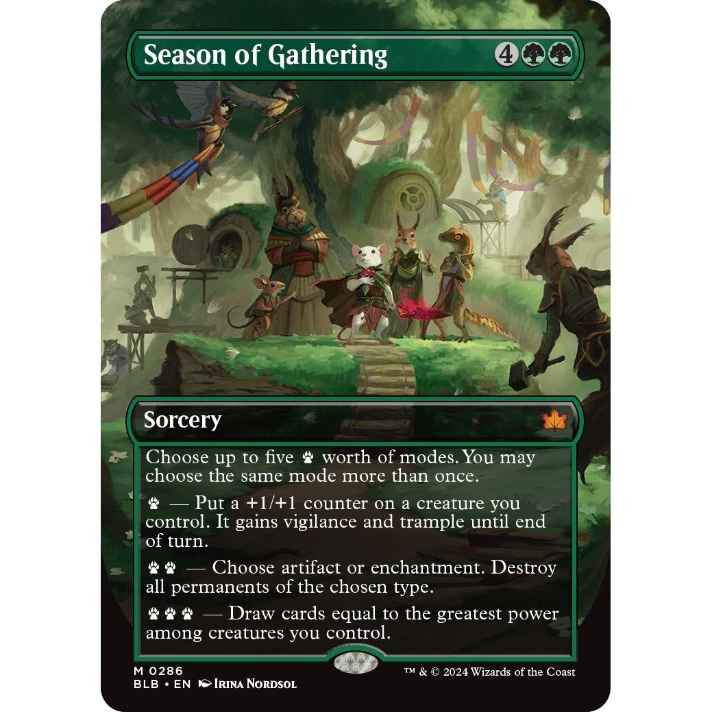 Image for Season of Gathering (Borderless) (286) (BLB) - Magic: The Gathering