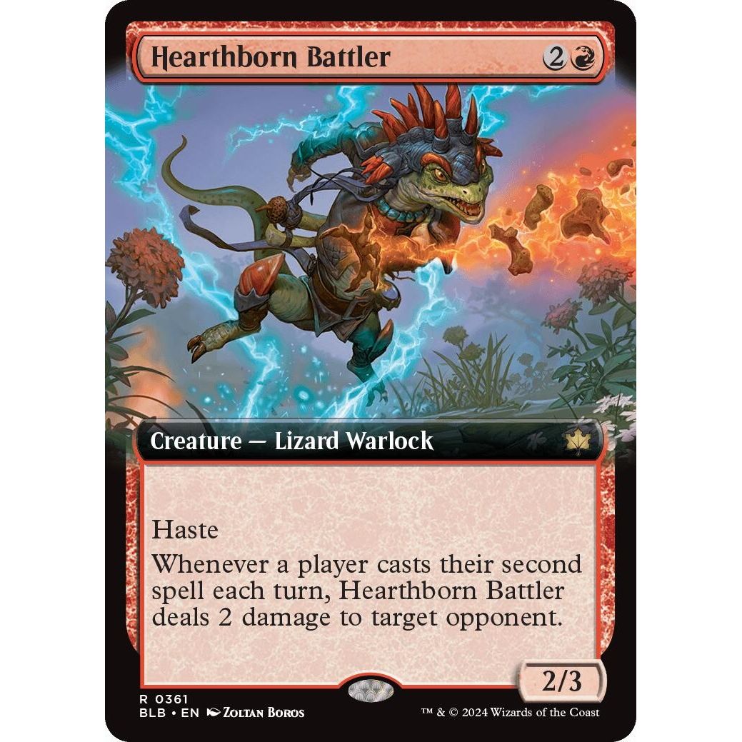 Image for Hearthborn Battler (Extended Art) (361) (BLB) - Magic: The Gathering