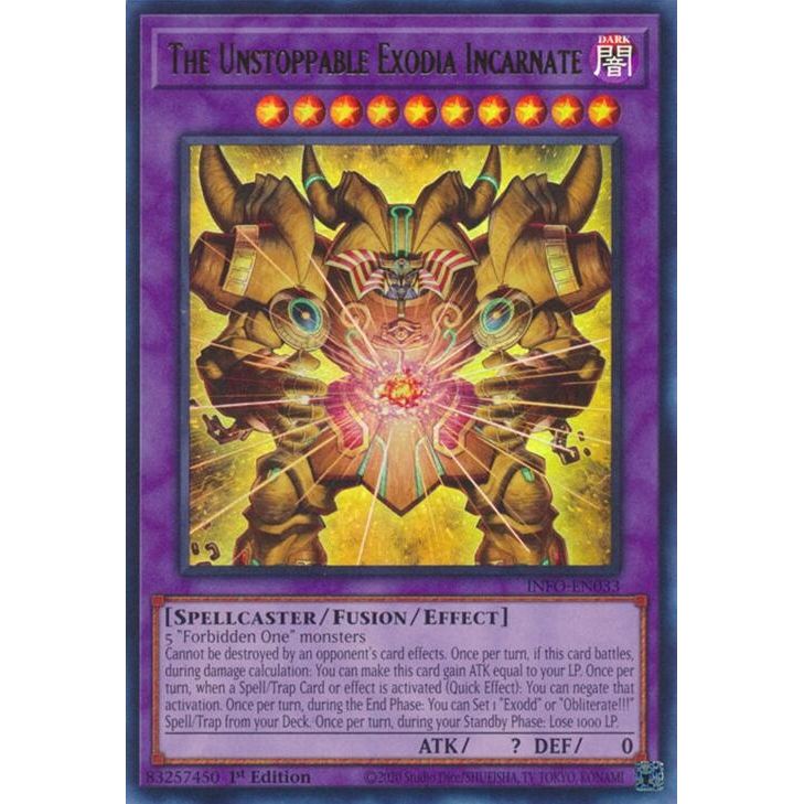 Image for The Unstoppable Exodia Incarnate (INFO-EN033) (INFO) - YuGiOh