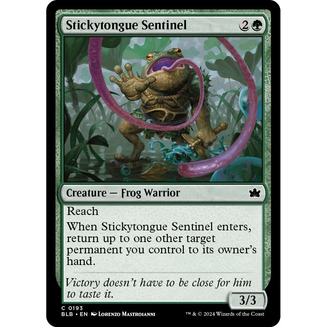 Image for Stickytongue Sentinel (193) (BLB) - Magic: The Gathering
