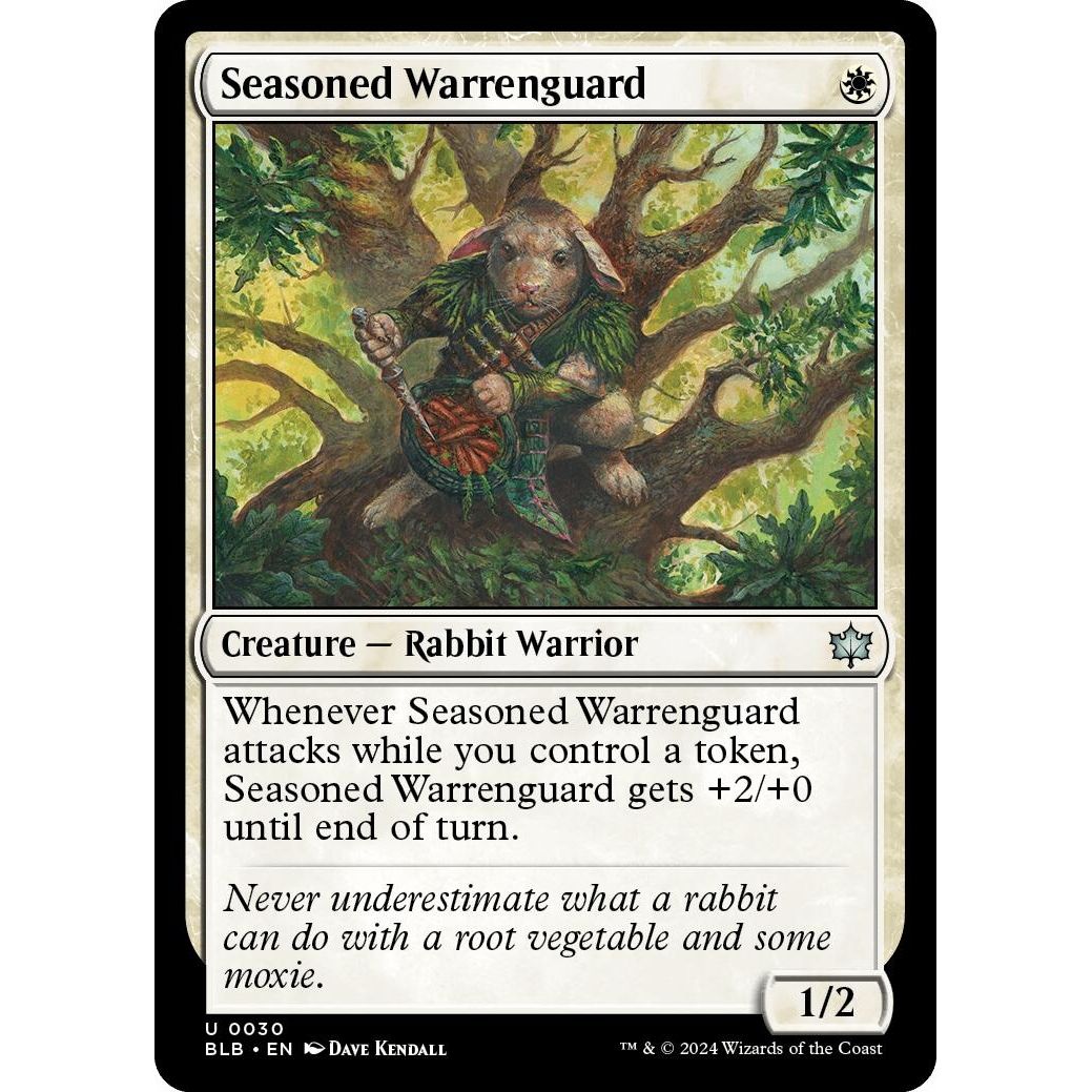 Image for Seasoned Warrenguard (30) (BLB) - Magic: The Gathering