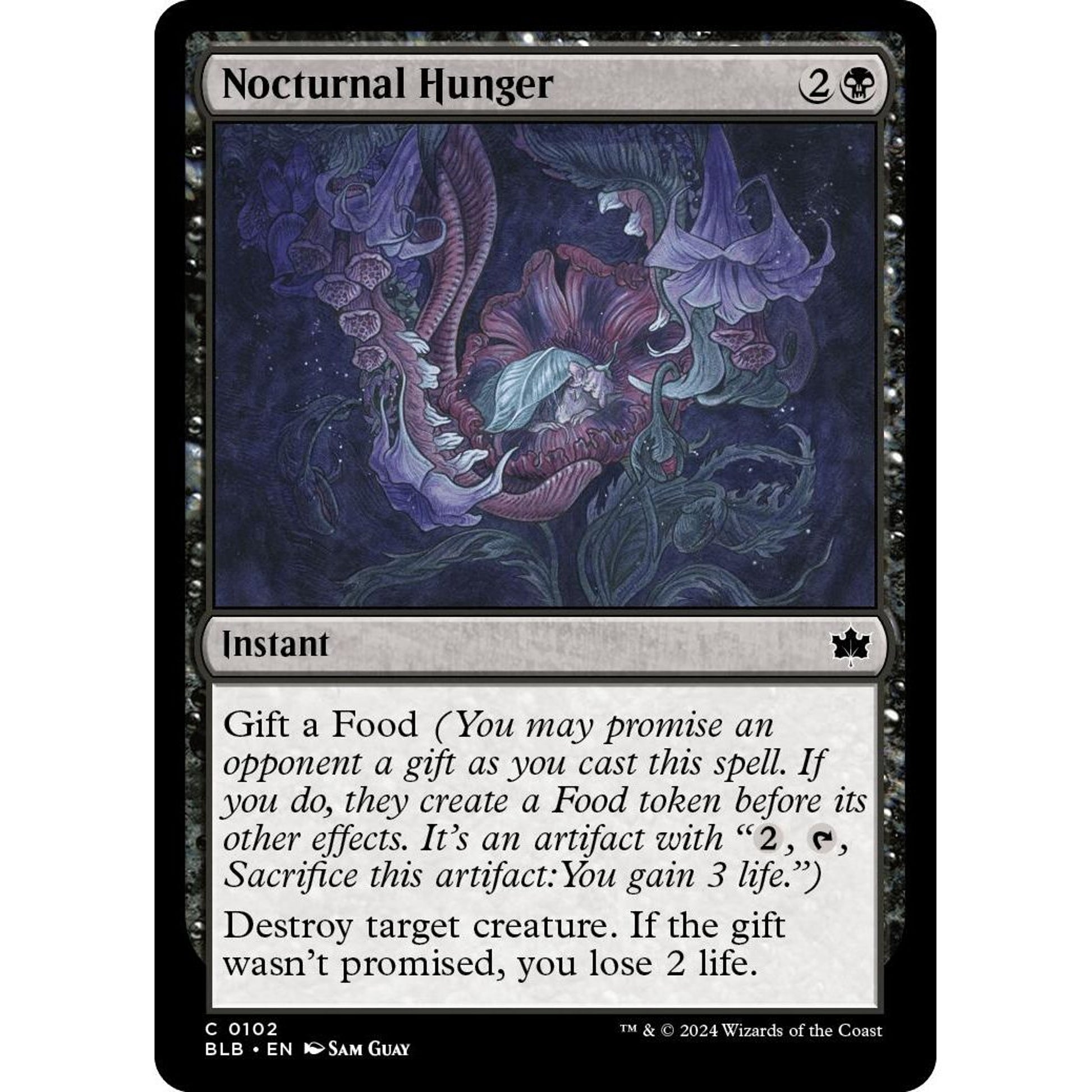 Image for Nocturnal Hunger (102) (BLB) - Magic: The Gathering