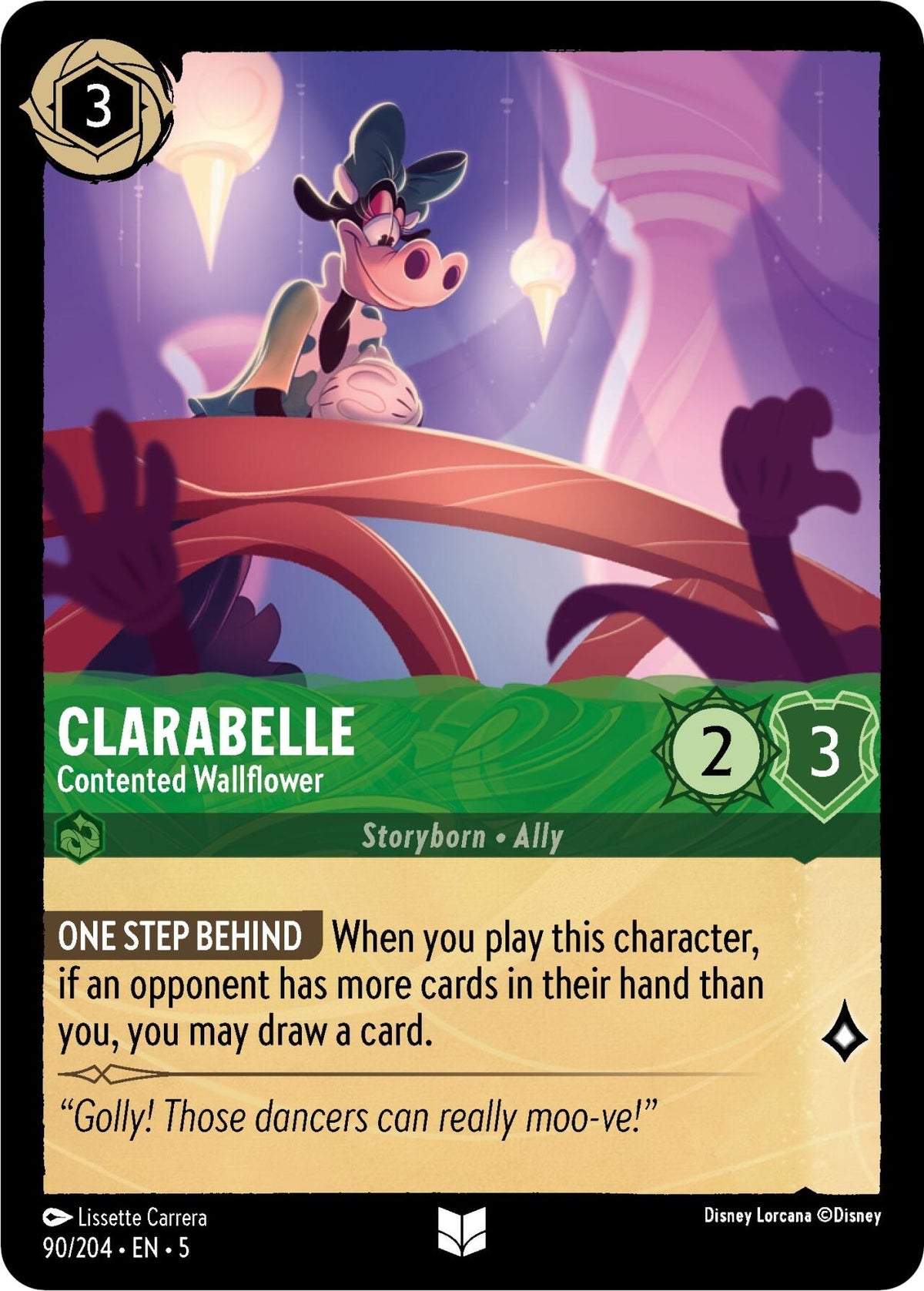 Image for Clarabelle - Contented Wallflower (90/204) (5) - Disney Lorcana