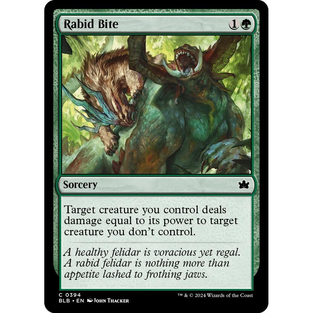 Image for Rabid Bite (394) (BLB) - Magic: The Gathering