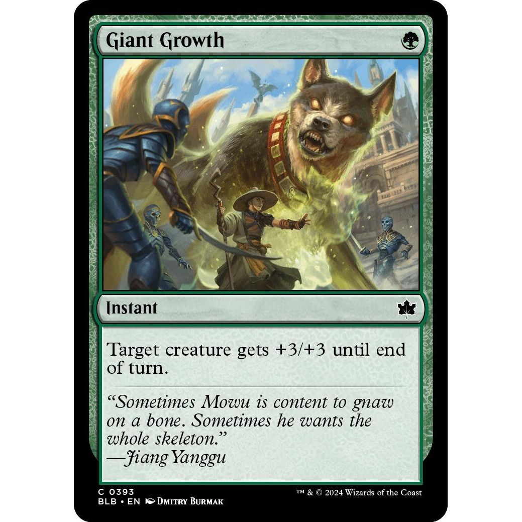 Image for Giant Growth (393) (BLB) - Magic: The Gathering