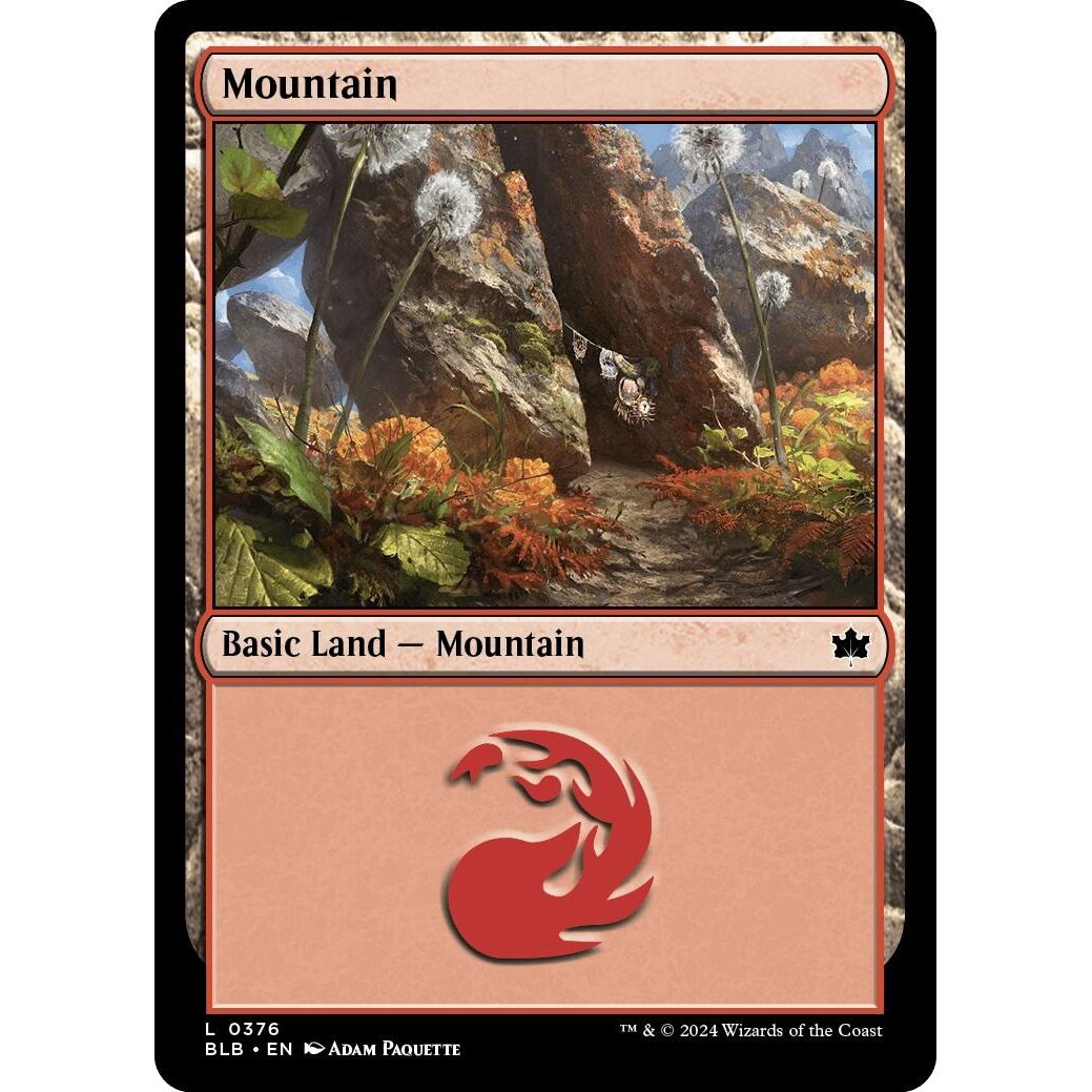 Image for Mountain (0376) (376) (BLB) - Magic: The Gathering