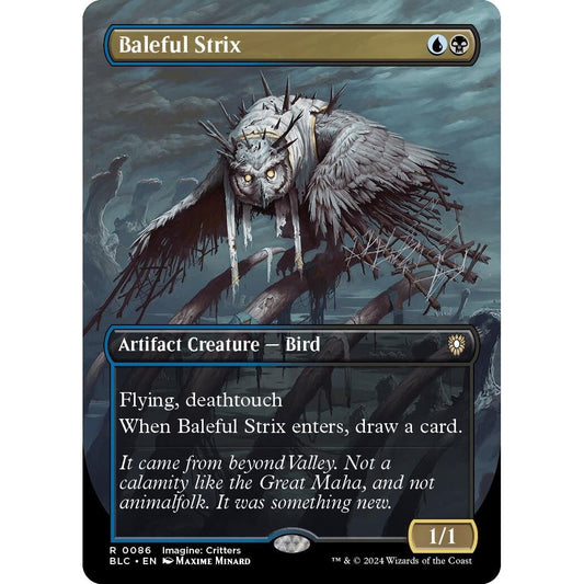 Image for Baleful Strix (Borderless) (86) (BLC) - Magic: The Gathering