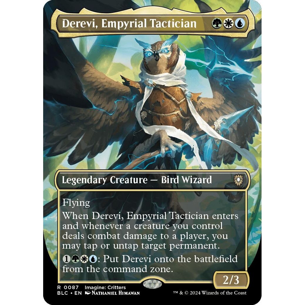 Image for Derevi, Empyrial Tactician (Borderless) (87) (BLC) - Magic: The Gathering