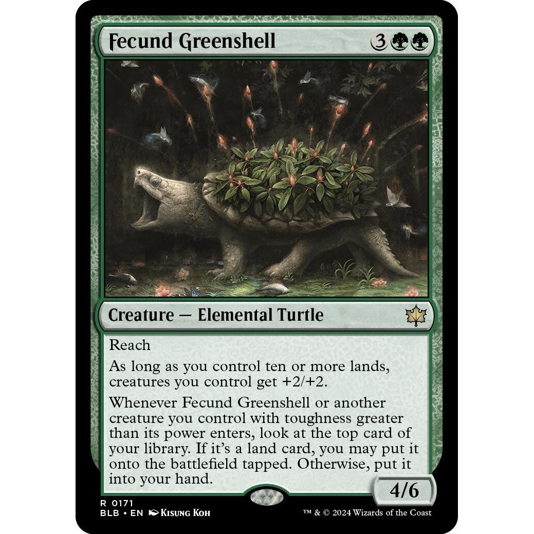Image for Fecund Greenshell (171) (BLB) - Magic: The Gathering