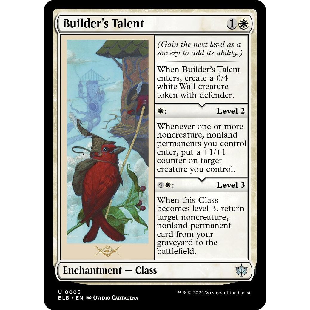 Image for Builder's Talent (5) (BLB) - Magic: The Gathering