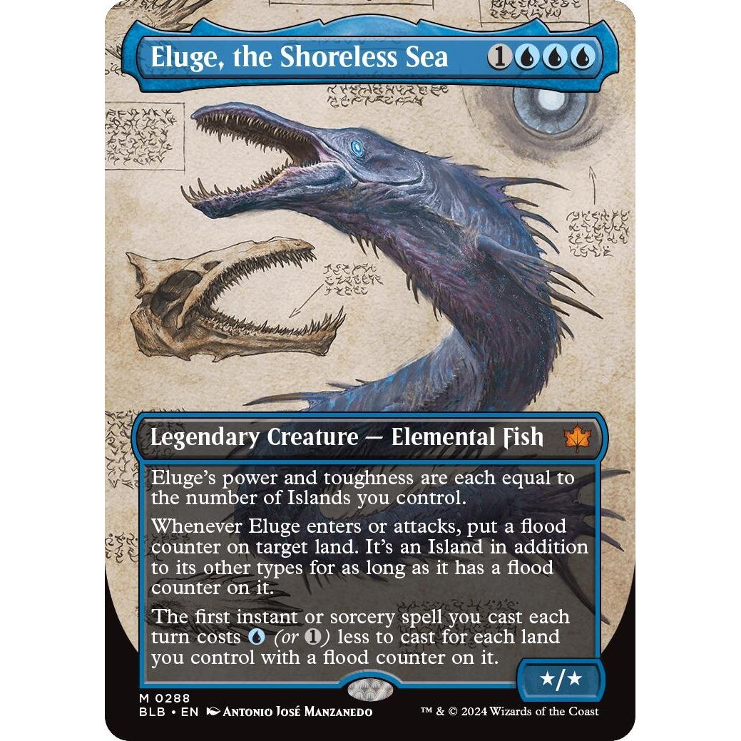Image for Eluge, the Shoreless Sea (Borderless) (288) (BLB) - Magic: The Gathering