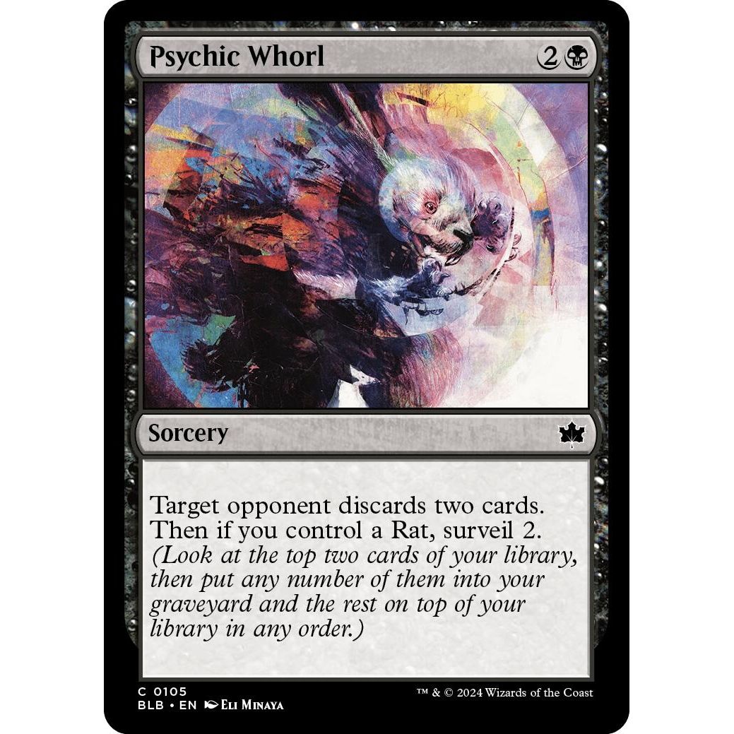 Image for Psychic Whorl (105) (BLB) - Magic: The Gathering