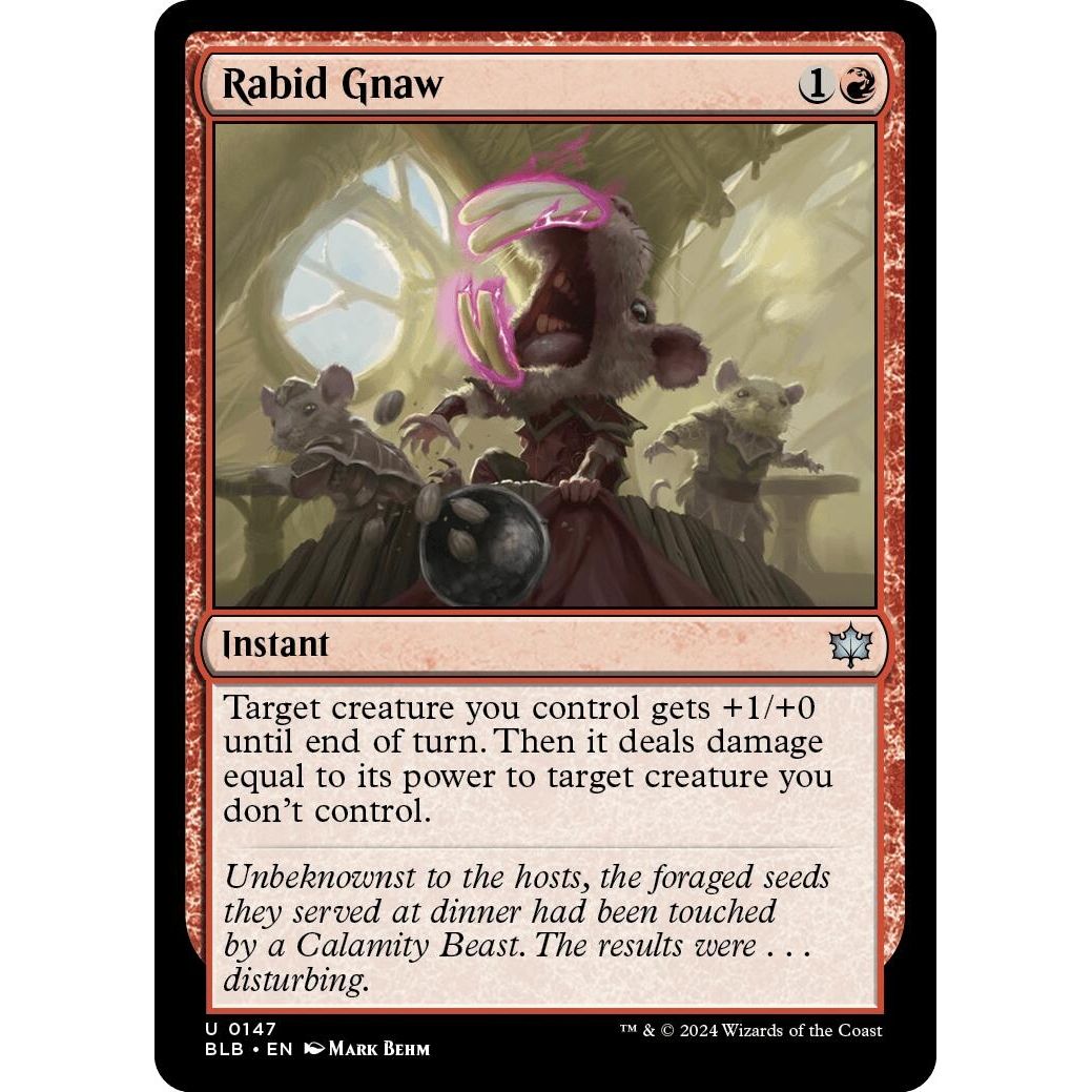Image for Rabid Gnaw (147) (BLB) - Magic: The Gathering