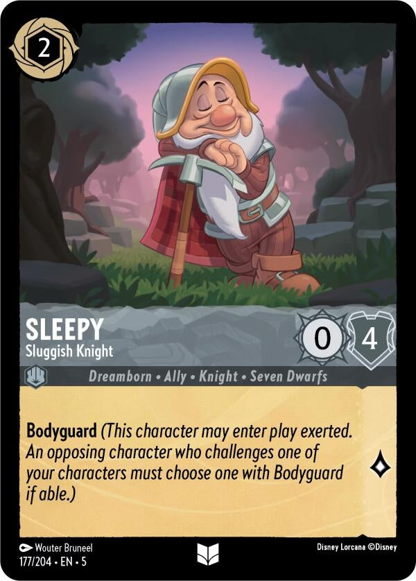 Image for Sleepy - Sluggish Knight (177/204) (5) - Disney Lorcana