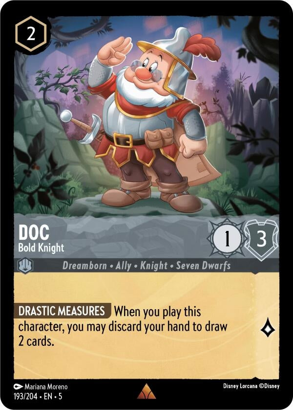 Image for Doc - Bold Knight (193/204) (5) - Disney Lorcana