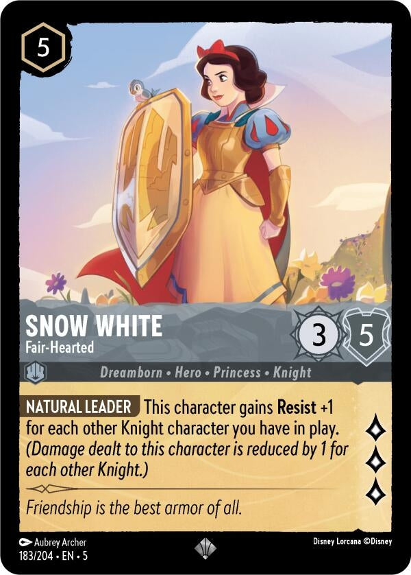 Image for Snow White - Fair-Hearted (183/204) (5) - Disney Lorcana