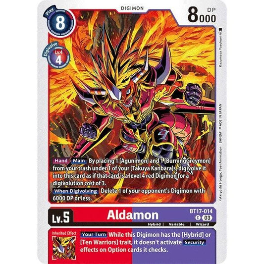 Image for Aldamon (BT17-014 C) (BT17) - Digimon Card Game