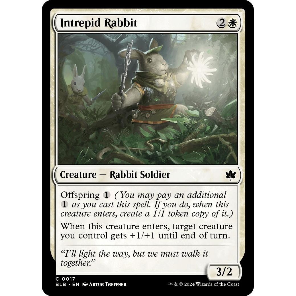 Image for Intrepid Rabbit (17) (BLB) - Magic: The Gathering