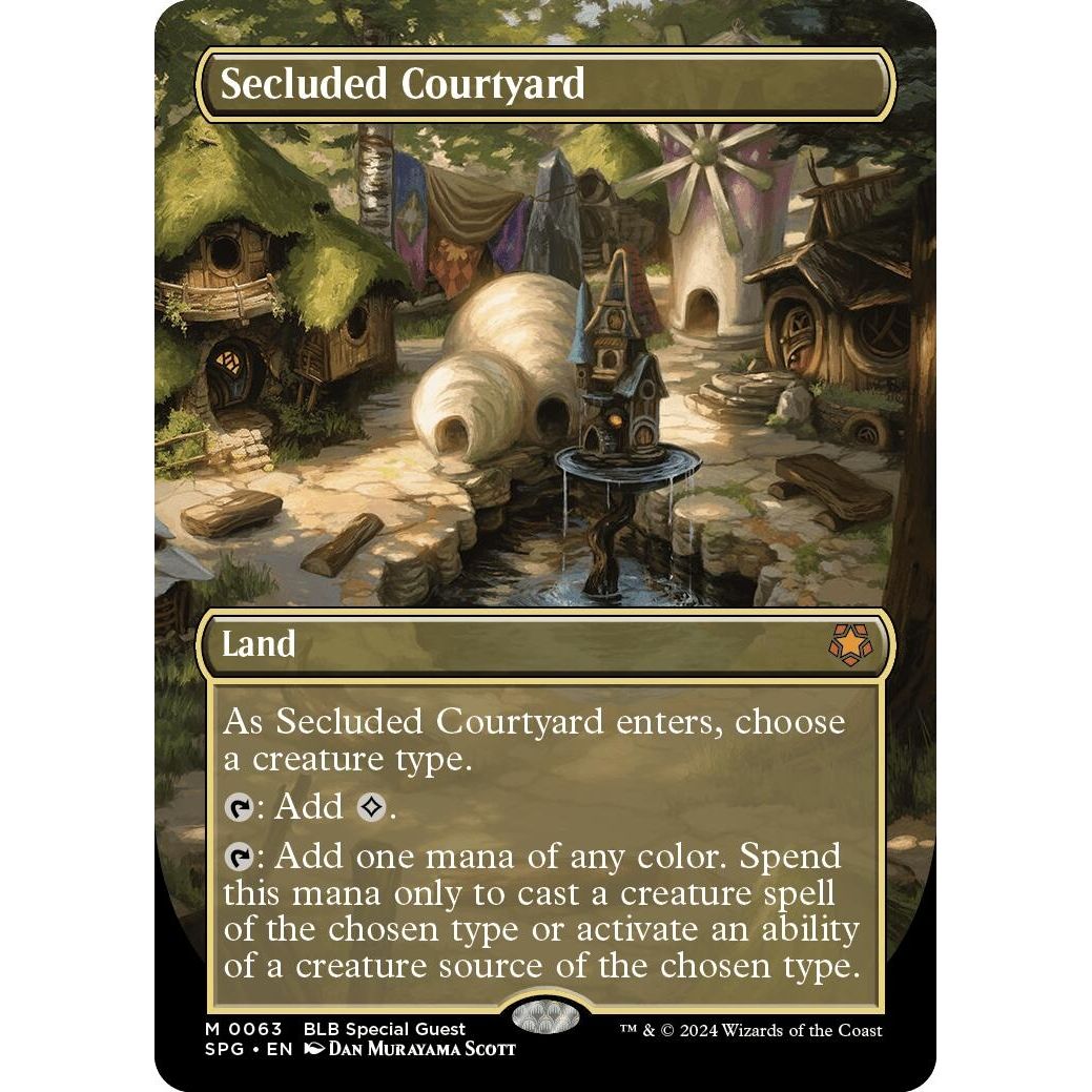 Image for Secluded Courtyard (Borderless) (63) (SPG) - Magic: The Gathering