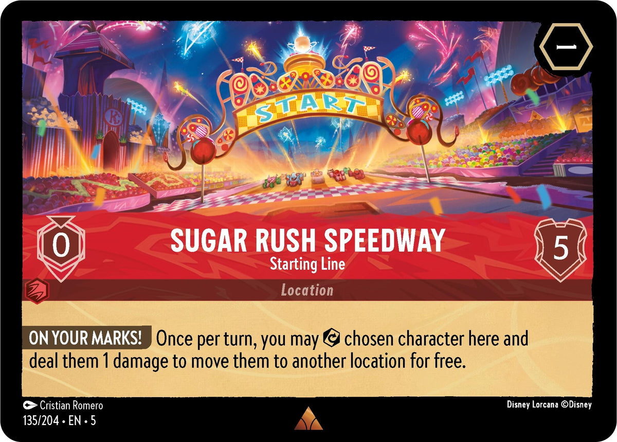 Image for Sugar Rush Speedway - Starting Line (135/204) (5) - Disney Lorcana