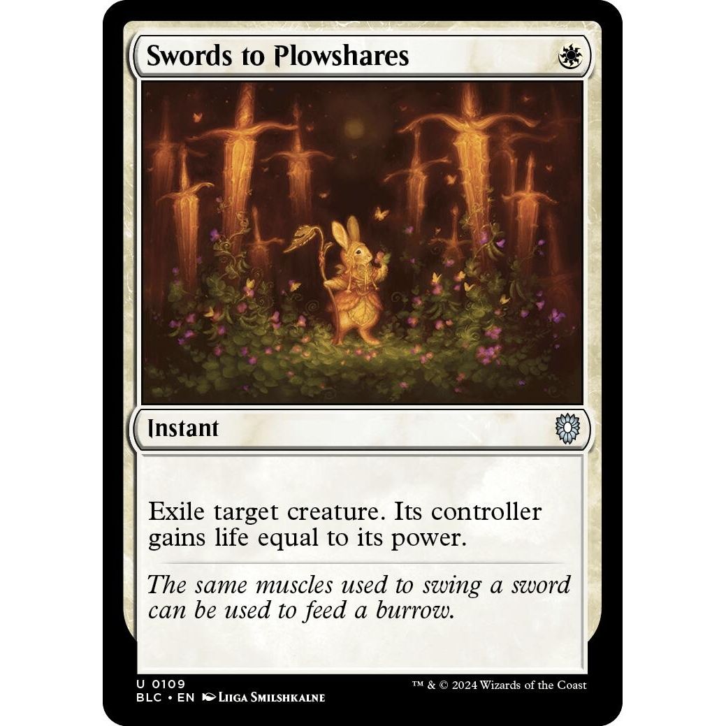 Image for Swords to Plowshares (109) (BLC) - Magic: The Gathering