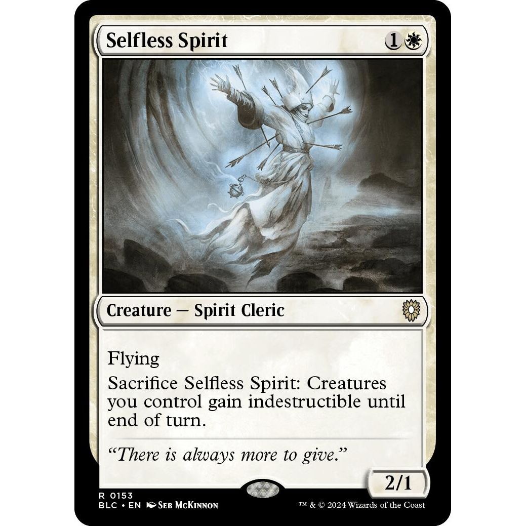 Image for Selfless Spirit (153) (BLC) - Magic: The Gathering