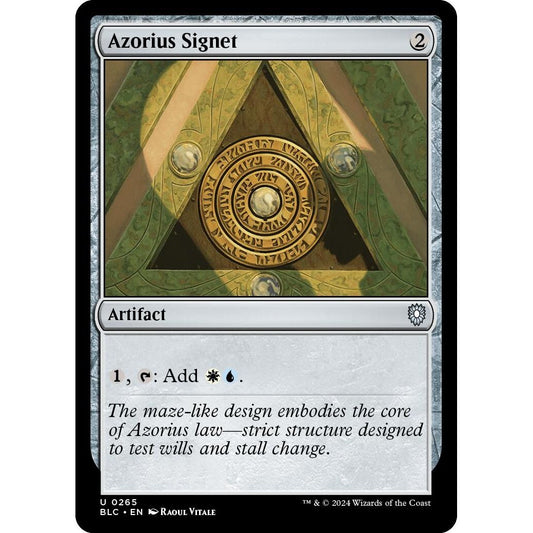 Image for Azorius Signet (265) (BLC) - Magic: The Gathering