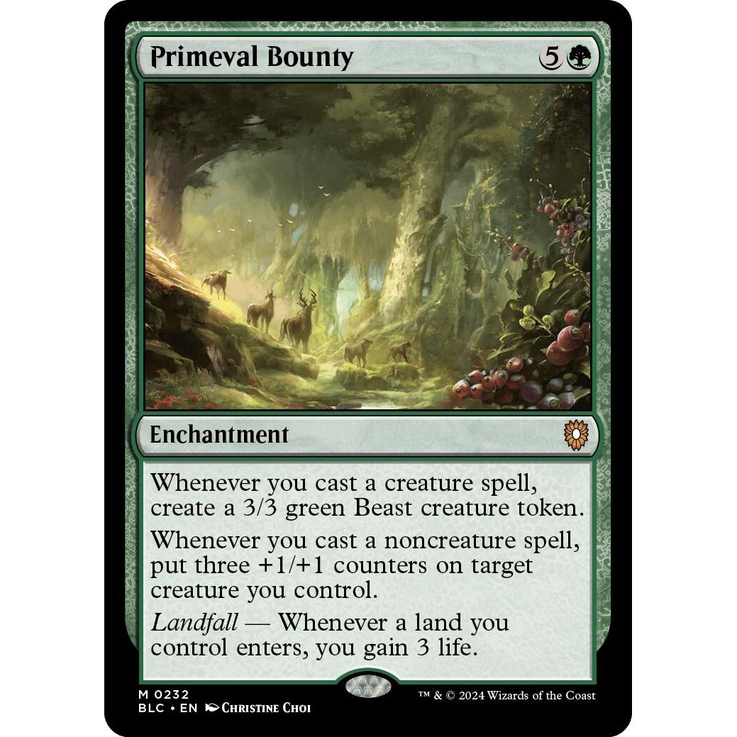 Image for Primeval Bounty (232) (BLC) - Magic: The Gathering