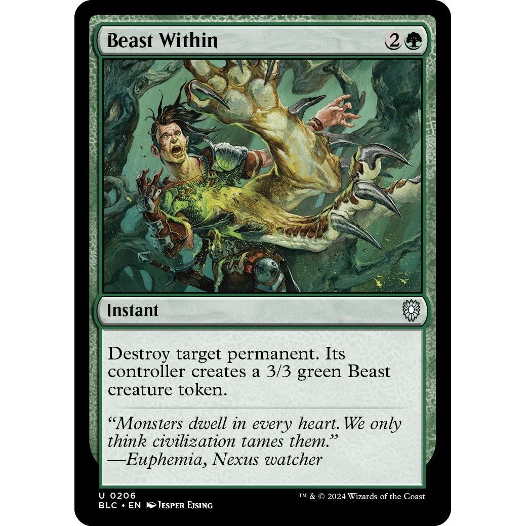 Image for Beast Within (206) (BLC) - Magic: The Gathering