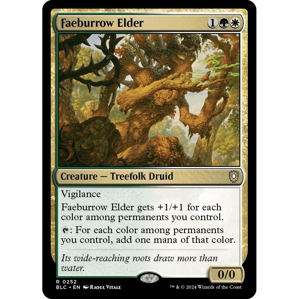 Image for Faeburrow Elder (252) (BLC) - Magic: The Gathering