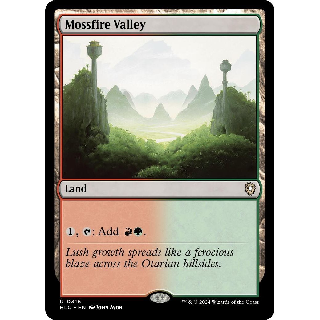 Image for Mossfire Valley (316) (BLC) - Magic: The Gathering