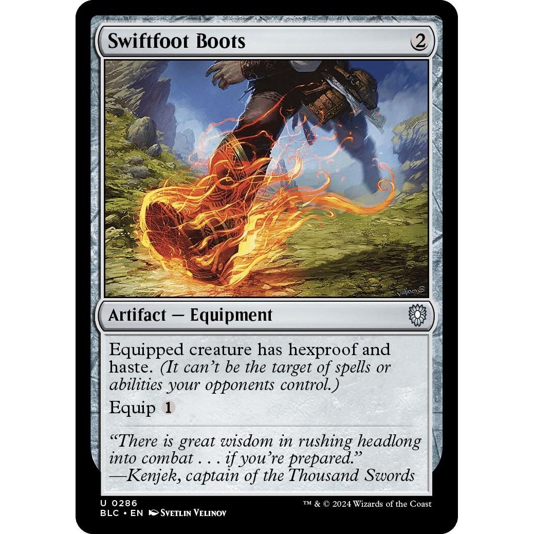Image for Swiftfoot Boots (286) (BLC) - Magic: The Gathering