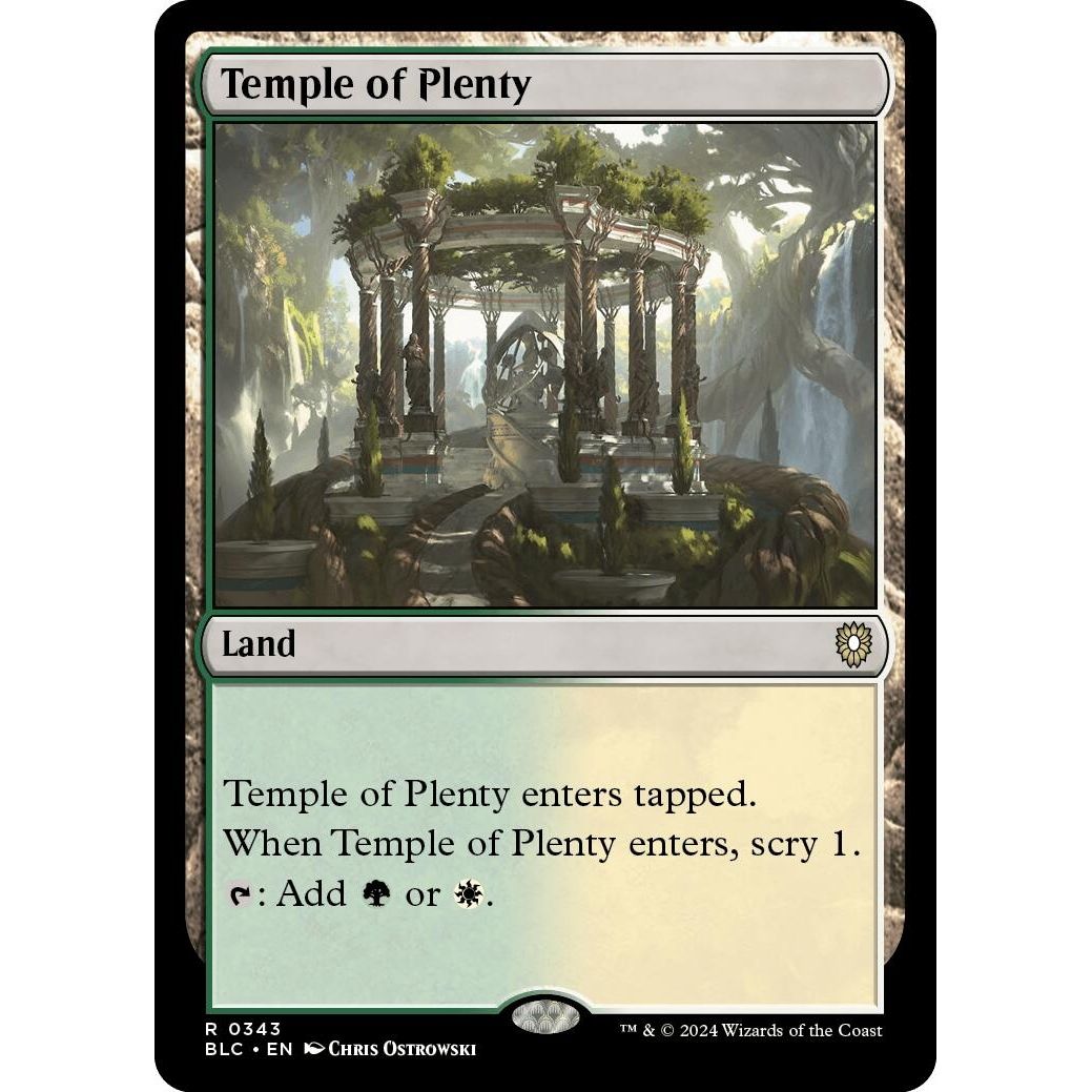 Image for Temple of Plenty (343) (BLC) - Magic: The Gathering