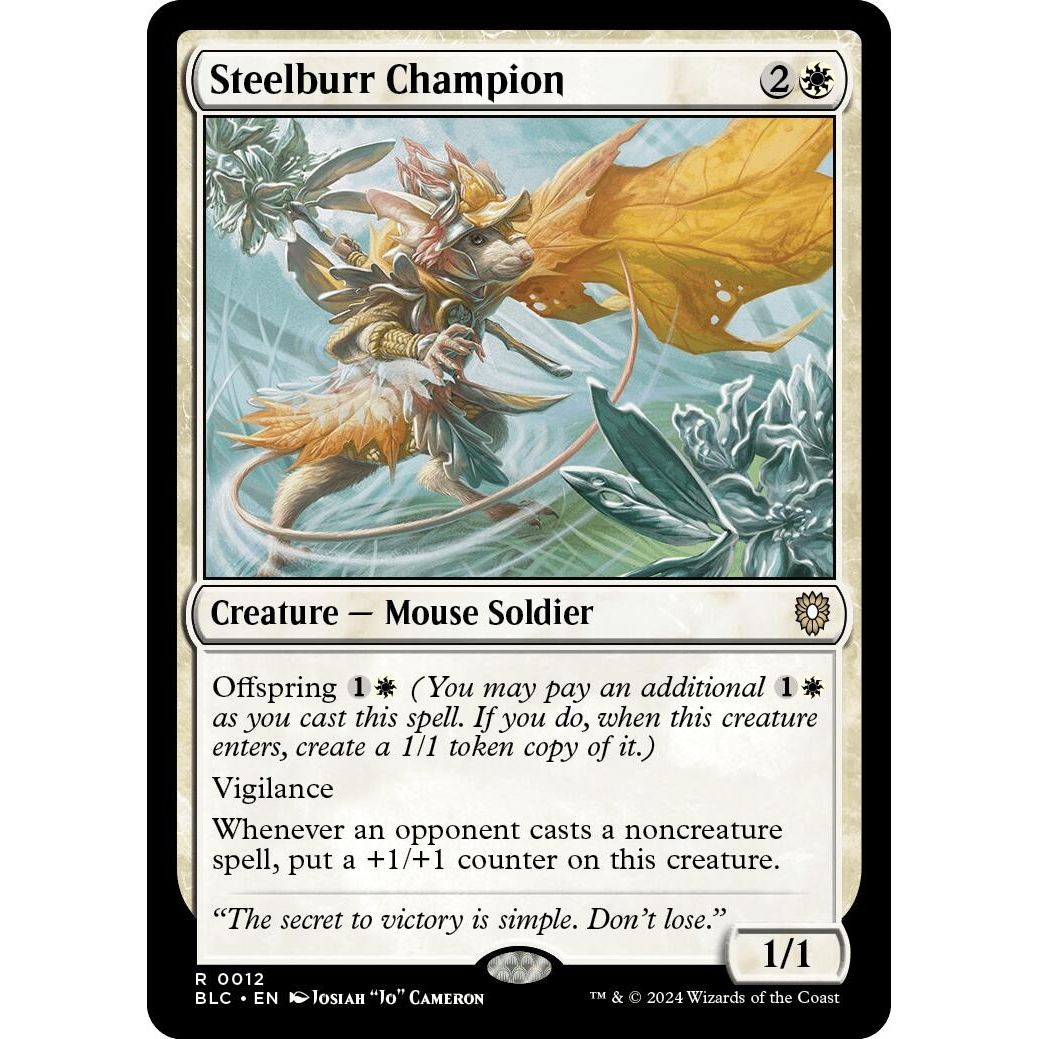 Image for Steelburr Champion (12) (BLC) - Magic: The Gathering