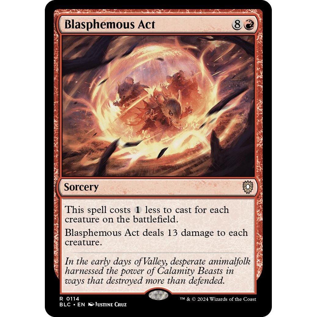 Image for Blasphemous Act (114) (BLC) - Magic: The Gathering
