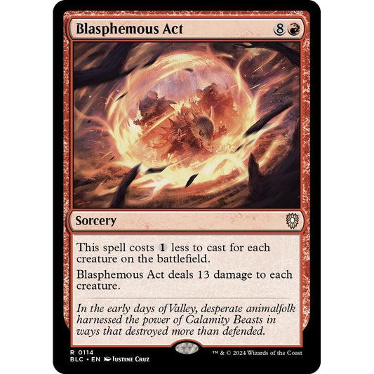 Image for Blasphemous Act (114) (BLC) - Magic: The Gathering