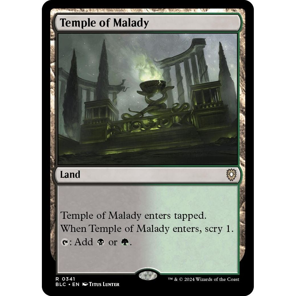 Image for Temple of Malady (341) (BLC) - Magic: The Gathering