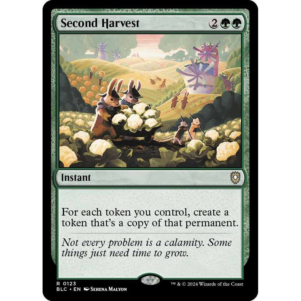 Image for Second Harvest (123) (BLC) - Magic: The Gathering