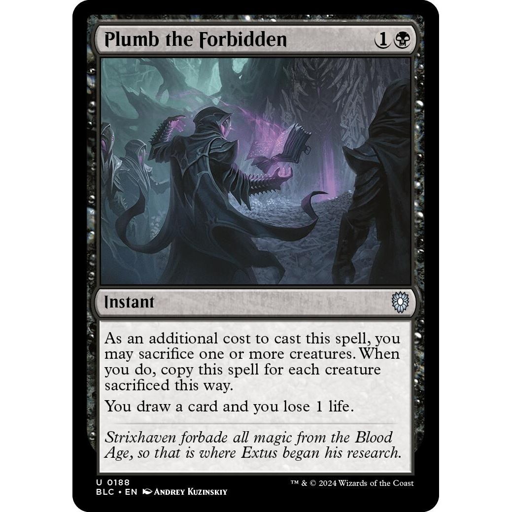 Image for Plumb the Forbidden (188) (BLC) - Magic: The Gathering